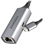 AXAGON ADE-TXPD USB-C USB3.2 Gen 1 -  Gigabit Ethernet + PD 100W, Switch comp., metal, grey