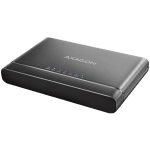 Axagon USB 3.2 Gen 2 adapter for connecting NVMe M.2 SSDs and SATA 2.5"/3.5" drives with cloning function.