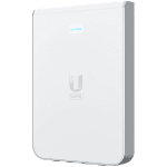 UniFi6 In-Wall. Wall-mounted WiFi 6 access point with a built-in PoE switch.