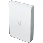 UniFi6 In-Wall. Wall-mounted WiFi 6 access point with a built-in PoE switch.