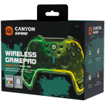 CANYON gamepad Brighter GPW-02 BT+Dongle Wireless Crystal