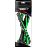 CableMod E-Series Pro ModMesh Sleeved 12VHPWR PCI-e Cable for Super Flower Leadex Platinum / Platinum SE / Titanium / V Gold Pro / V Platinum Pro, EVGA G7 / G6 / G5 / G3 / G2 / P2 / T2 (Black + Light Green, Nvidia 4000 series, 16-pin to Quad 8-pin, 60cm)