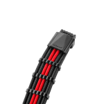 CableMod E-Series Pro ModMesh Sleeved 12VHPWR PCI-e Cable for Super Flower Leadex Platinum / Platinum SE / Titanium / V Gold Pro / V Platinum Pro, EVGA G7 / G6 / G5 / G3 / G2 / P2 / T2 (Black + Red, Nvidia 4000 series, 16-pin to Dual 8-pin, 600mm)