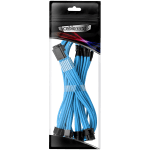 CableMod E-Series Pro ModMesh Sleeved 12VHPWR PCI-e Cable for Super Flower Leadex Platinum / Platinum SE / Titanium / V Gold Pro / V Platinum Pro, EVGA G7 / G6 / G5 / G3 / G2 / P2 / T2 (Light Blue, Nvidia 4000 series, 16-pin to Quad 8-pin, 60cm)