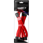 CableMod E-Series Pro ModMesh Sleeved 12VHPWR PCI-e Cable for Super Flower Leadex Platinum / Platinum SE / Titanium / V Gold Pro / V Platinum Pro, EVGA G7 / G6 / G5 / G3 / G2 / P2 / T2 (Red, Nvidia 4000 series, 16-pin to Quad 8-pin, 60cm)