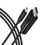 Active USB-C -> DisplayPort cable - adapter AXAGON RVC-DPC for connecting a DisplayPort monitor/TV/projector to a notebook or mobile phone using USB type C connector.