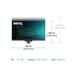 Монитор BenQ RD320UA 32" IPS, 3:2, 3840x2160, 95% P3 wide color, HDR 400, 1.07 billions color, HDMI2.0, DP1.4 x1, USB-C 90W x1, built-in speakers 2Wx2, Ergo Stand