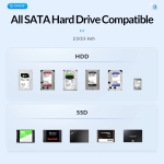 Orico докинг станция Storage - HDD/SSD Dock - 2 BAY Offline Clone 2.5/3.5 USB-C/USB-A - 6626C3-C-V1