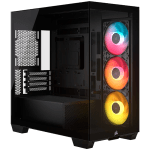 Corsair 2800X RS-R ARGB Panoramic Glass Micro-ATX Case, Black