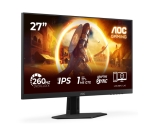Монитор AOC 27G4ZR, 27" Fast IPS WLED, 1920x1080@260Hz (OC, Native 240Hz), 1ms GtG, 0.3ms MPRT, 300cd m/2, 1000:1, Adaptive Sync, FlickerFree, Anti Blue Light, Tilt, Height Adjust, Pivot, Swivel, 2xHDMI, DP