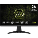 MSI MAG 245F X24 Gaming Monitor, 23.8" 240Hz, FHD (1920x1080) 16:9, Rapid IPS, 0.5ms, 300nits, 1000:1, 178/178, AMD FreeSync Premium, HDR Ready, Tilt, 1x DP, 2x HDMI, 1x Headphone out, 3Y Warranty