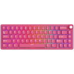 ROYAL KLUDGE R65 Berry Red Gaming Keyboard Cream Switch