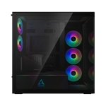 Arctic кутия Case E-ATX - Xtender VG (Mirror Black) - PCIe Gen 4 riser included, 5 A-RGB Fans included