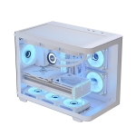 AeroCool кутия Case mATX - P300C-G-WT-v1 - 3 x 120 mm Infinity Mirror A-RGB