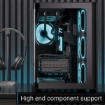 AeroCool кутия Case ATX - P500C-G-BK-v1 - 4 x 120 mm Infinity Mirror A-RGB