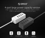 Orico хъб USB2.0 HUB 4 port - USB/Micro USB input, Black - W5P-U2-030-BK-EP
