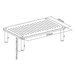 Gembird Стойка за монитор Monitor stand - MS-TABLE-01