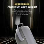 Ajazz безжични геймърски слушалки Wireless Gaming Headphones - AHM08 MAX Purple, White, Blue - Bluetooth , 2.4G