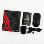 Ajazz професионална геймърска мишка AJ159P MC - Wireless Gaming Mouse - 1K, Magnetic Charging Dock, Black