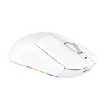 Ajazz професионална геймърска мишка AJ139 V2 MC - Wireless Gaming Mouse - 1K, Magnetic Charging Dock, White