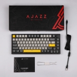 Ajazz геймърска механична клавиатура Gaming Mechanical Keyboard AK820 - Moon Switches [Linear] (English US), Black, Gray, RGB