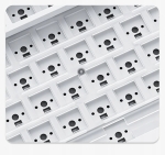 Ajazz геймърска механична клавиатура Gaming Mechanical Keyboard AK820 - Red Switches [Linear] (English US), Black, White Backlight