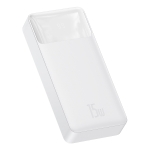 Външна батерия Baseus Bipow PPBD050102 20000mAh 15W бял + USB-A - Micro USB кабел 0.25m бял