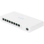 Ubiquity Switch (8) GbE RJ45 ports with 27V passive PoE output,1 SFP port