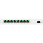 Ubiquity Switch (8) GbE RJ45 ports with 27V passive PoE output,1 SFP port