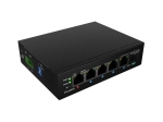 Комутатор Lanberg Switch ILFE-4P-1Ge-1S-90 POE 1 x BT 3 x AT SFP/ETH DIN Unmanagment Fast Ethernet