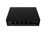 Комутатор Lanberg Switch ILFE-4P-1Ge-1S-90 POE 1 x BT 3 x AT SFP/ETH DIN Unmanagment Fast Ethernet