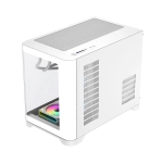 Gamemax кутия Case mATX - HYPE-M White - 3 x 120 mm Addressable RGB fans