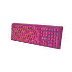 Canyon 105keys gaming keyboard,with 2.4G+ Bluetooth mode, battery 2000mAh, RGB backlight 3 types and 7 colors, size:407*119*19mm, PVC cable 1.8M , Black,weight:556+/-10g