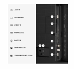 Телевизор Hisense 65" A7S, 4K Ultra HD 3840x2160, QLED, HDR 10+, HLG, Dolby Vision, Dolby Atmos, Smart TV, Light Sensor, WiFi Direct, BT, Anyview Cast, 3xHDMI, 2xUSB, LAN, CI+, DVB-T2/C/S2, Black