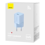Универсално мини зарядно Baseus GaN5 бързо зареждане 30W CCGN070603 - синьо