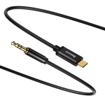 Адаптер Baseus Yiven CAM01-01 от USB-C към 3,5 мм мини жак, 120 см, черен