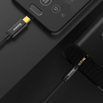 Адаптер Baseus Yiven CAM01-01 от USB-C към 3,5 мм мини жак, 120 см, черен