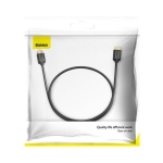 Кабел Baseus CAKGQ-C01 2x HDMI 2.0 4K 60Hz Cable, 3D, HDR, 18Gbps, 3м - черен