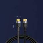 Кабел Baseus Cafule HDMI 2.0 4K 60 Hz 3D 18 Gbps CADKLF-H01 5м - черен