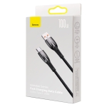 Кабел Baseus Glimmer Series USB-A - USB-C 100W 480Mbps 1м CADH00401 - черен