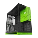 Geometric Future кутия Case EATX - Model 5 Black/Green, NVIDIA style limited edition - 5 x 140 mm aRGB fans included
