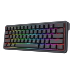 Механична геймърска клавиатура Redragon Ironguard K722-RGB RGB осветление сиви суичове - черна