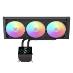 Gamemax водно охлаждане Water Cooling GLACIER 360 LCD BK - Addressable RGB
