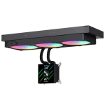 Gamemax водно охлаждане Water Cooling GLACIER 360 LCD BK - Addressable RGB