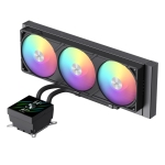 Gamemax водно охлаждане Water Cooling GLACIER 360 LCD BK - Addressable RGB