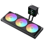 Gamemax водно охлаждане Water Cooling GLACIER 360 LCD BK - Addressable RGB