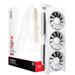XFX Quicksilver AMD Radeon RX 9070XT White Magnetic Air Edition with 16GB GDDR6 HDMI 3xDP, AMD RDNA 4