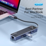 Orico докинг станция Docking Station Type-C - DM-10P-BK-BP - HDMI, USB-C, USB-A x 4, PD100W x 1, LAN (1Gbps), SD/TF