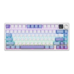 Aula геймърска механична клавиатура Wireless Gaming Mechanical Keyboard F75 MAX - Reaper Switch [Linear] (English US), White, Blue, Purple