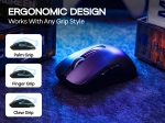 Aula професионална геймърска мишка Wireless Gaming Mouse SC590 PRO - Smart Display, Black